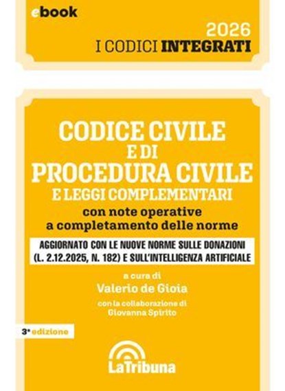 Codice civile e di procedura civile integrato, Valerio de Gioia - Ebook - 9788829118694
