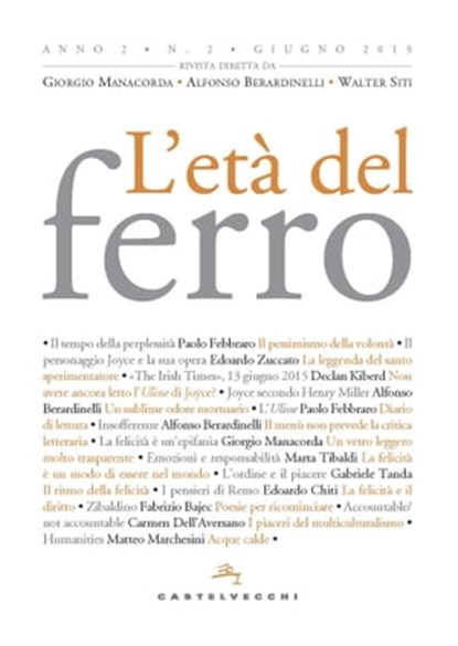 L'età del ferro N. 2/2019, Aa.Vv. - Ebook - 9788832827569