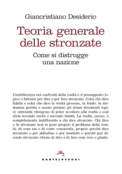 Teoria generale delle stronzate, Giancristiano Desiderio - Ebook - 9788832904703