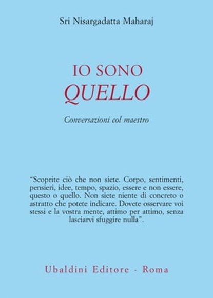 Io sono quello, Sri Nisargadatta Maharaj - Ebook - 9788834025246
