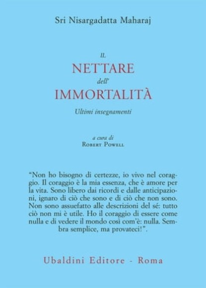 Il nettare dell'immortalità, Sri Nisargadatta Maharaj - Ebook - 9788834025468