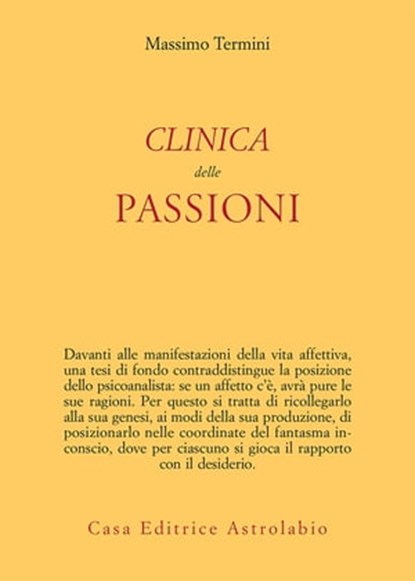 Clinica delle passioni, Massimo Termini - Ebook - 9788834025710