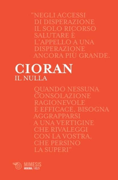 Il nulla, Emil Cioran - Ebook - 9788857558905