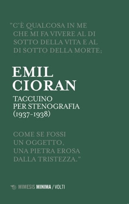 Taccuino per stenografia (1937-1938), Emil Cioran - Ebook - 9788857595771