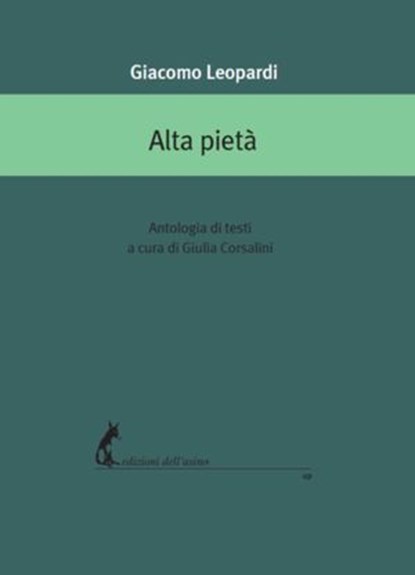 Alta pietà, Giacomo Leopardi - Ebook - 9788863574470