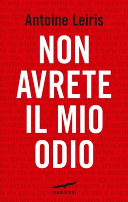 Non avrete il mio odio, Antoine Leiris - Ebook - 9788867001842