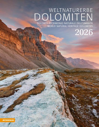 Weltnaturerbe Dolomiten Kalender 2026, Athesia-Tappeiner Verlag - Paperback - 9788868398194