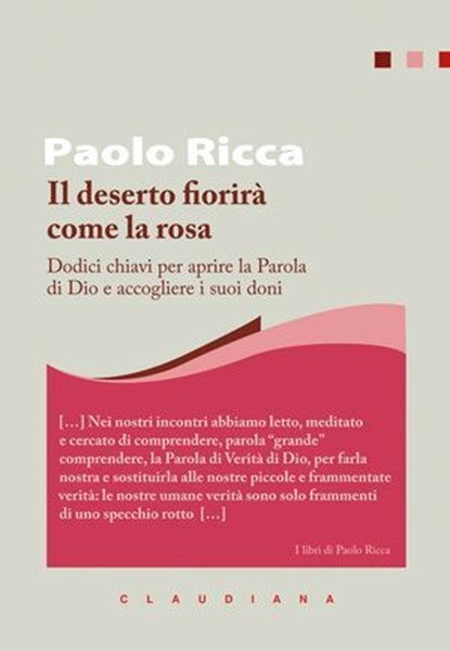 Il deserto fiorirà come la rosa, Paolo Ricca - Ebook - 9788868985806