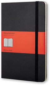 Moleskine adresboek, ft 13 x 21 cm, gelijnd, harde cover, 240 bladzijden, zwart - Moleskine - 9788883701658