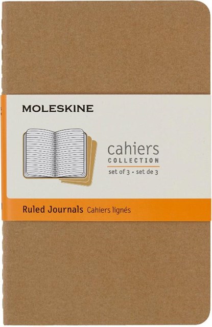 Moleskine Cahier pocket liniert packpapierbraun DIN A6. 3er Pack, Moleskine - Paperback - 9788883704925