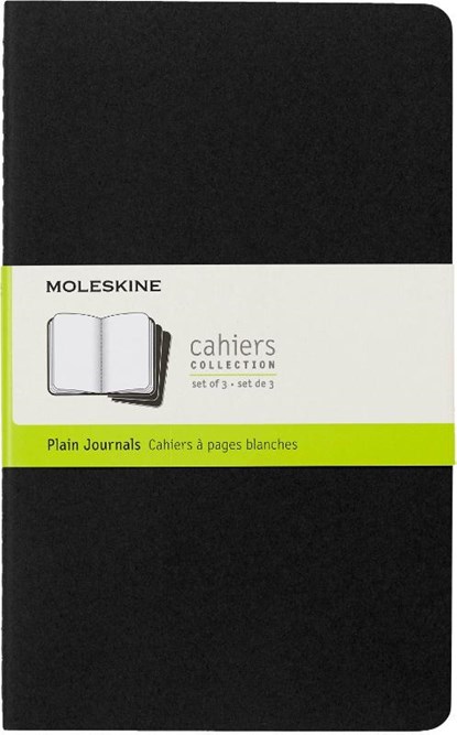 Schrift Moleskine 130x210mm blc 160pag zwart 3st, niet bekend - Paperback - 9788883704970