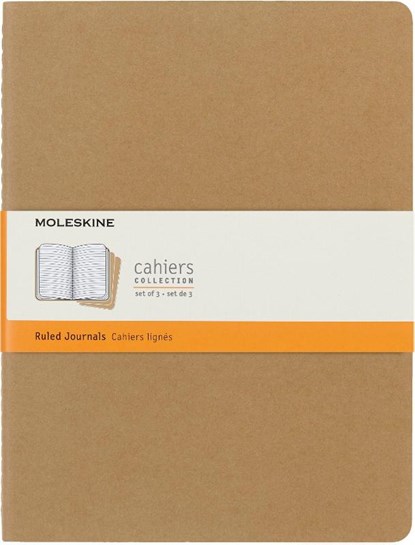 Moleskine Cahier Extra Large liniert packpapierbraun. 3er Pack, Moleskine - Paperback - 9788883705045