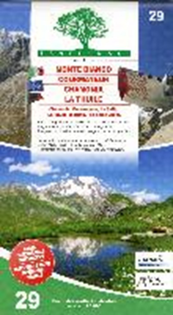 Monte Bianco - Courmayeur - Chamonix - La Thuile 1 : 25 000