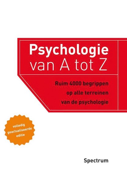 Psychologie van A tot Z, Ad Bergsma - Paperback - 9789000321506