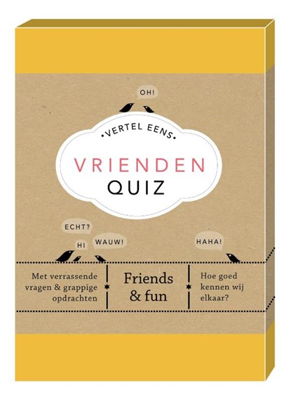 Vrienden Quiz, Elma van Vliet - Losbladig - 9789000359820
