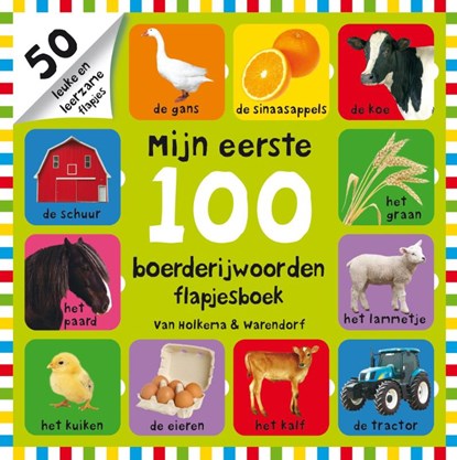 Mijn eerste 100 boerderijwoorden flapjesboek, Roger Priddy - Gebonden - 9789000365074