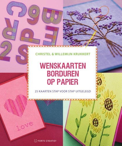 Wenskaarten borduren op papier, Christel Krukkert ; Willemijn Krukkert - Paperback - 9789000386574