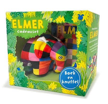 Elmer boek en knuffel cadeauset, David McKee - Gebonden - 9789000393954