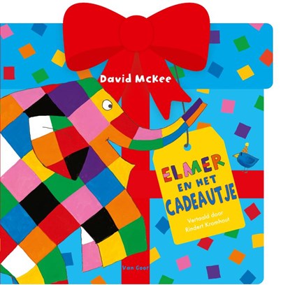 Elmer en het cadeautje - kartonboek, David McKee - Gebonden - 9789000401819