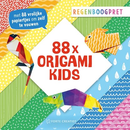 88x origami kids - Regenboogpret, 88 Origami - Paperback - 9789000404322