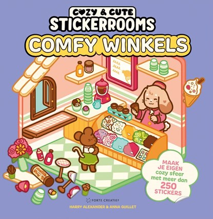 Cozy & cute stickerrooms - Comfy Winkels, Harry Alexander ; Anna Guillet - Paperback - 9789000405114
