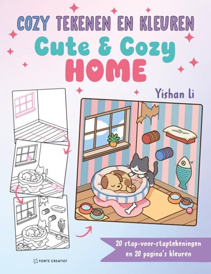 Cozy tekenen en kleuren - Cute & Cozy Home, Yishan Li - Paperback - 9789000405473