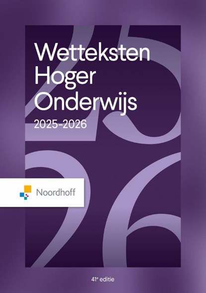 Wetteksten hoger onderwijs 2025-2026, Redactieraad - Paperback - 9789001048556