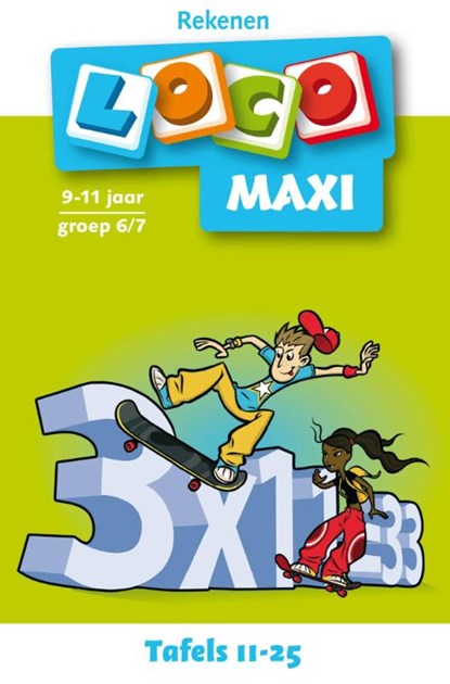 Maxi Loco Tafels 11-25, niet bekend - Paperback - 9789001500122