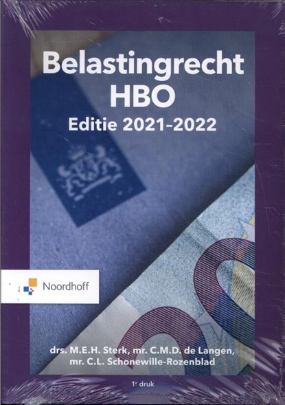 Belastingrecht HBO 2021-2022, M.E.H. Sterk ; D. de Lange ; L. Rozenblad - Paperback - 9789001754037