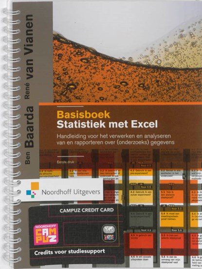 Basisboek Statistiek met Excel, Ben Baarda ; René van Vianen - Paperback - 9789001796372