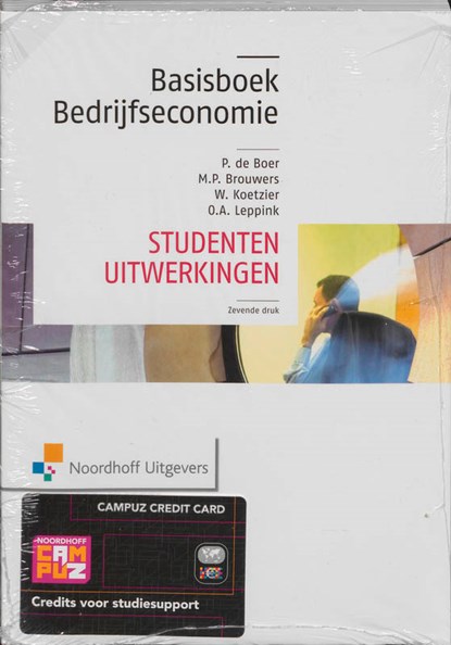 Basisboek bedrijfseconomie/Studenten uitwerkingen, P. de Boer ; M.P. Brouwers ; Wim Koetzier ; O.A. Leppink - Paperback - 9789001797775