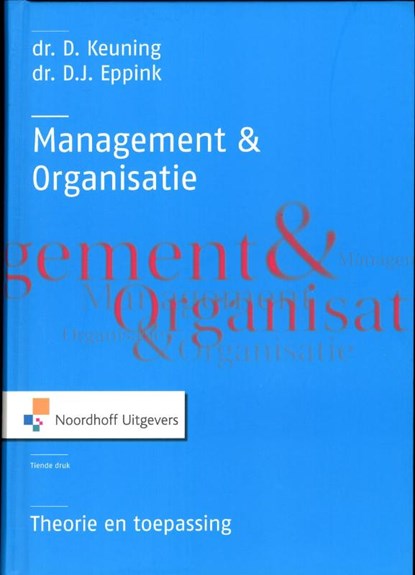 Management en organisatie, D. Keuning ; D.J. Eppink - Gebonden - 9789001807887