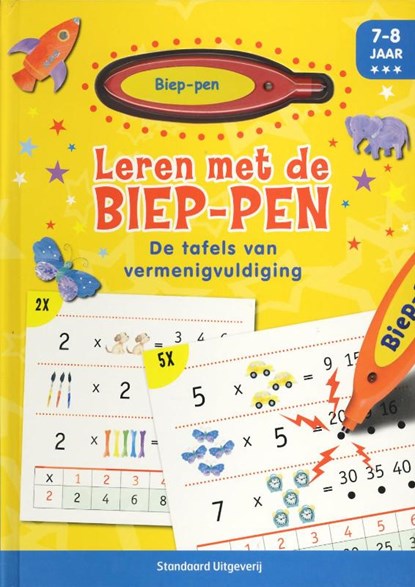 Leren met de biep-pen / De tafels van vermenigvuldiging + Biep-pen, GOLDING, Elizabeth - Gebonden - 9789002243059