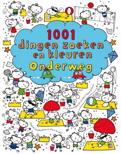 1001 dingen zoeken en kleuren onderweg, Fiona Watt - Paperback - 9789002247507