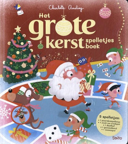 Het grote kerstspelletjesboek, Charlotte Ameling - Gebonden - 9789002284885