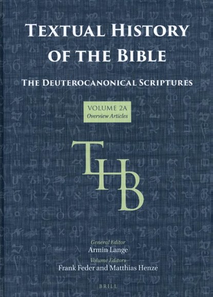 Textual History of the Bible Vol. 2A, niet bekend - Gebonden - 9789004355590
