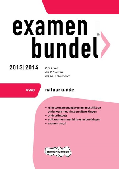 Examenbundel vwo Natuurkunde, O.G. Krant ; R. Slooten ; M.H. Overbosch - Paperback - 9789006080360