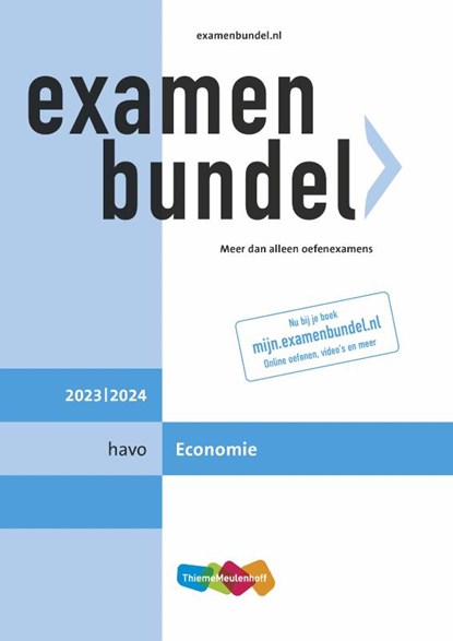 Examenbundel havo Economie 2023/2024, niet bekend - Paperback - 9789006648409