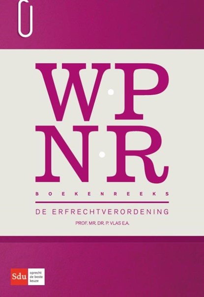 De erfrechtverordening, P. Vlas ; F. Ibili ; F.W.J.M. Schols - Paperback - 9789012394581