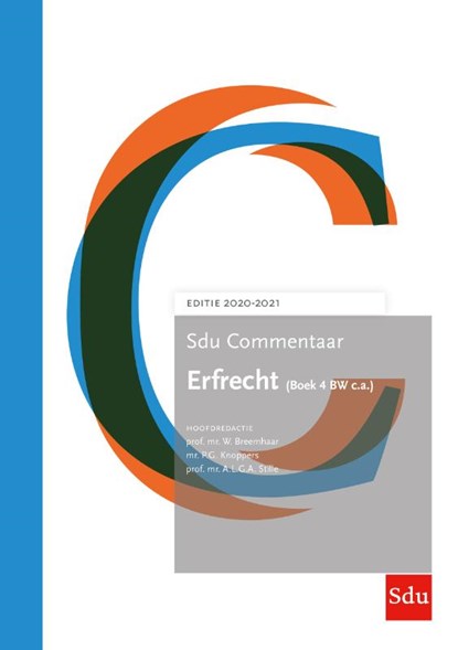 Sdu Commentaar Erfrecht (Boek 4 BW c.a.) 2020-2021, Prof. Mr. W. Breemhaar ; Mr. P.G. Knoppers ; Prof. Mr. A.L.G.A. Stille - Gebonden - 9789012405515