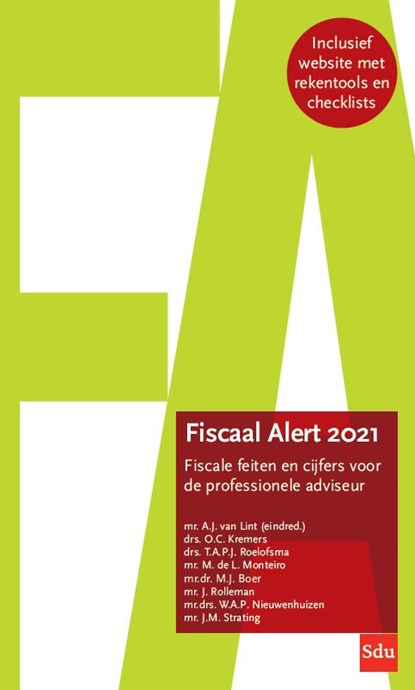 Fiscaal Alert 2021, A.J. van Lint - Paperback - 9789012406628