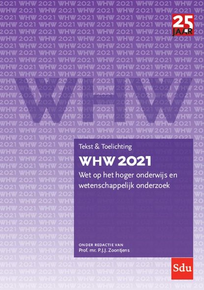 WHW 2021 Tekst & Toelichting, Prof. Mr. P.J.J. Zoontjens - Paperback - 9789012407175
