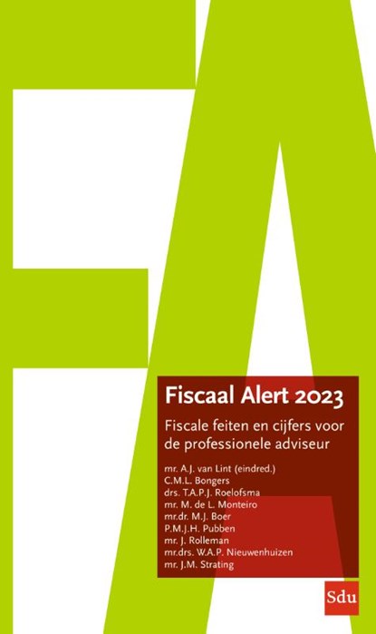 Fiscaal Alert 2023, A.J. van Lint - Paperback - 9789012408622