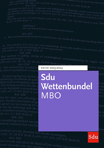 Sdu Wettenbundel MBO 2023-2024, R. Dupont ; J.G. Haveman ; L.M. Heufke ; H.M. Kempen ; A. Metalsi ; N.S. van Rijn ; F. Venmans ; H.G.A. de Vries - Paperback - 9789012409087