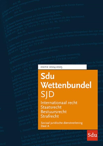 Sdu Wettenbundel Sociaal Juridische Dienstverlening 2024-2025, I.M. Brandwacht ; N.M. Graham ; T. van der Dussen ; E.M. Kampstra - Paperback - 9789012409865