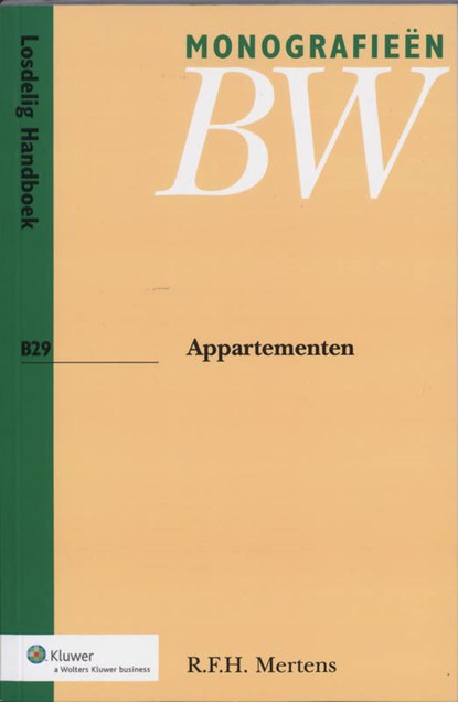 Appartementen, R.F.H. Mertens - Paperback - 9789013028768