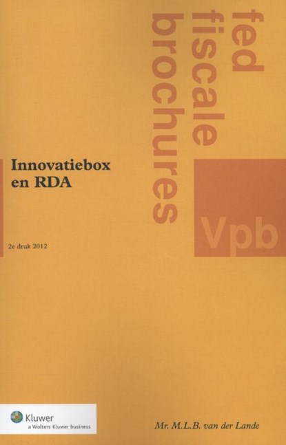 Innovatiebox en RDA, M.L.B. van der Lande - Paperback - 9789013077261