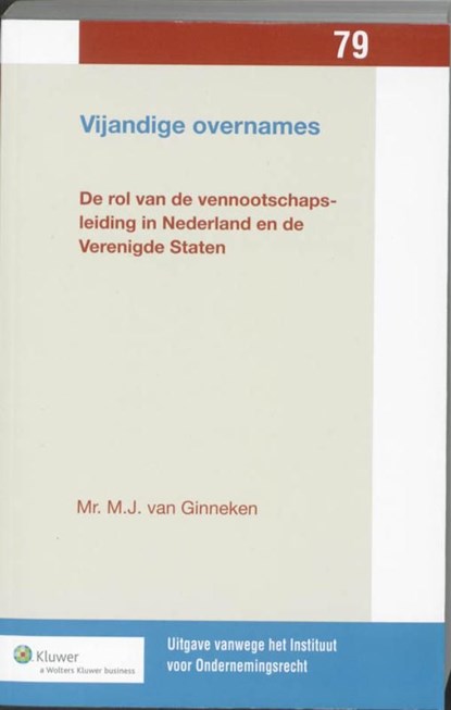 Vijandige overnames, M.J. van Ginneken - Ebook - 9789013081671