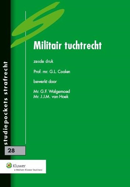 Militair tuchtrecht, G.L. Coolen - Gebonden - 9789013109689