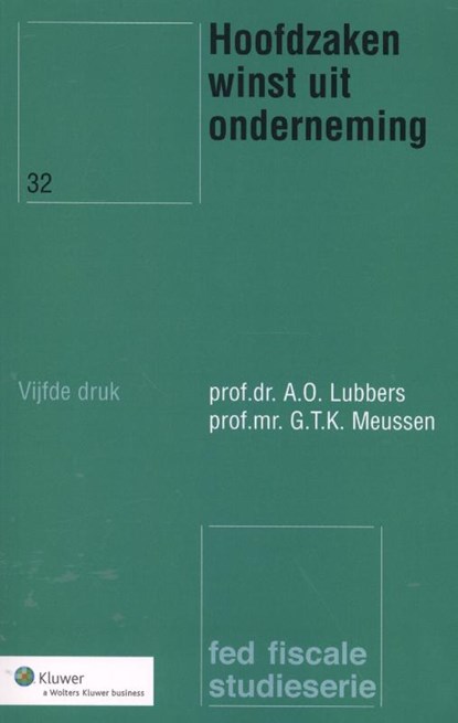 Hoofdzaken winst uit onderneming, A.O. Lubbers ; G.T.K. Meusen - Paperback - 9789013113969